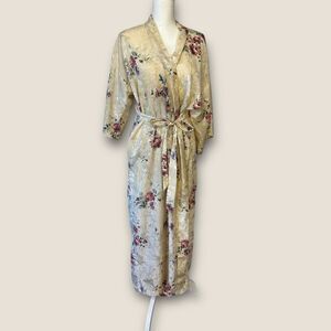 Vintage Floral Satin Robe | Expression by California